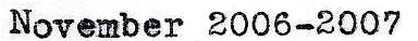 work experience November 2006 to November 2007 subtitle